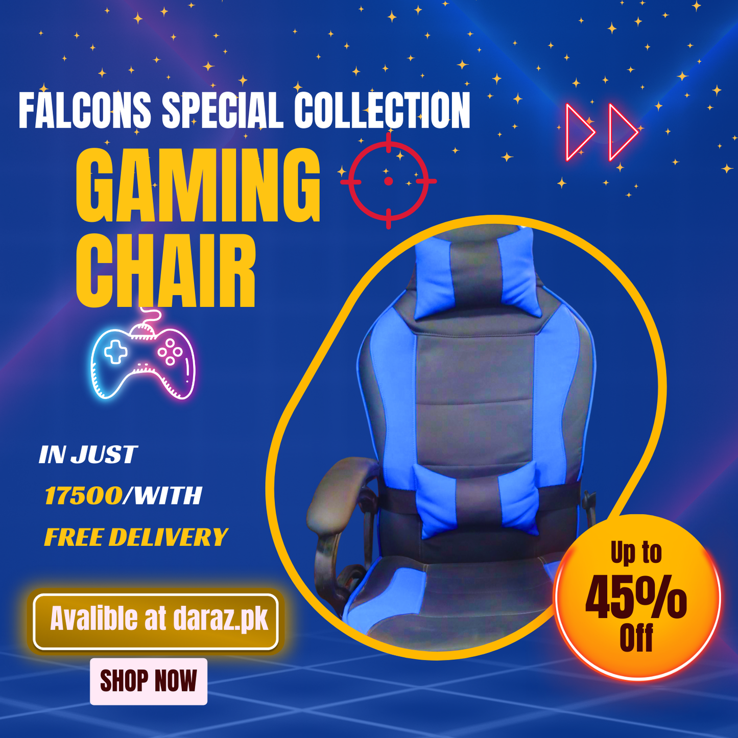 Razer Axotic Gaming Chair – Best Gaming Chair in Pakistan | High-Quality Imported Leather Chair with Reclining Option, Comfortable Armrests & Smooth Wheels